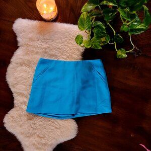 Forever 21 Blue Mini Skirt with Faux Pockets Size S